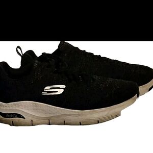 Skechers Sneaker Men 9 Blk Indie Chunky Cottage Y2k Boho Cyber Slip-in Gorp